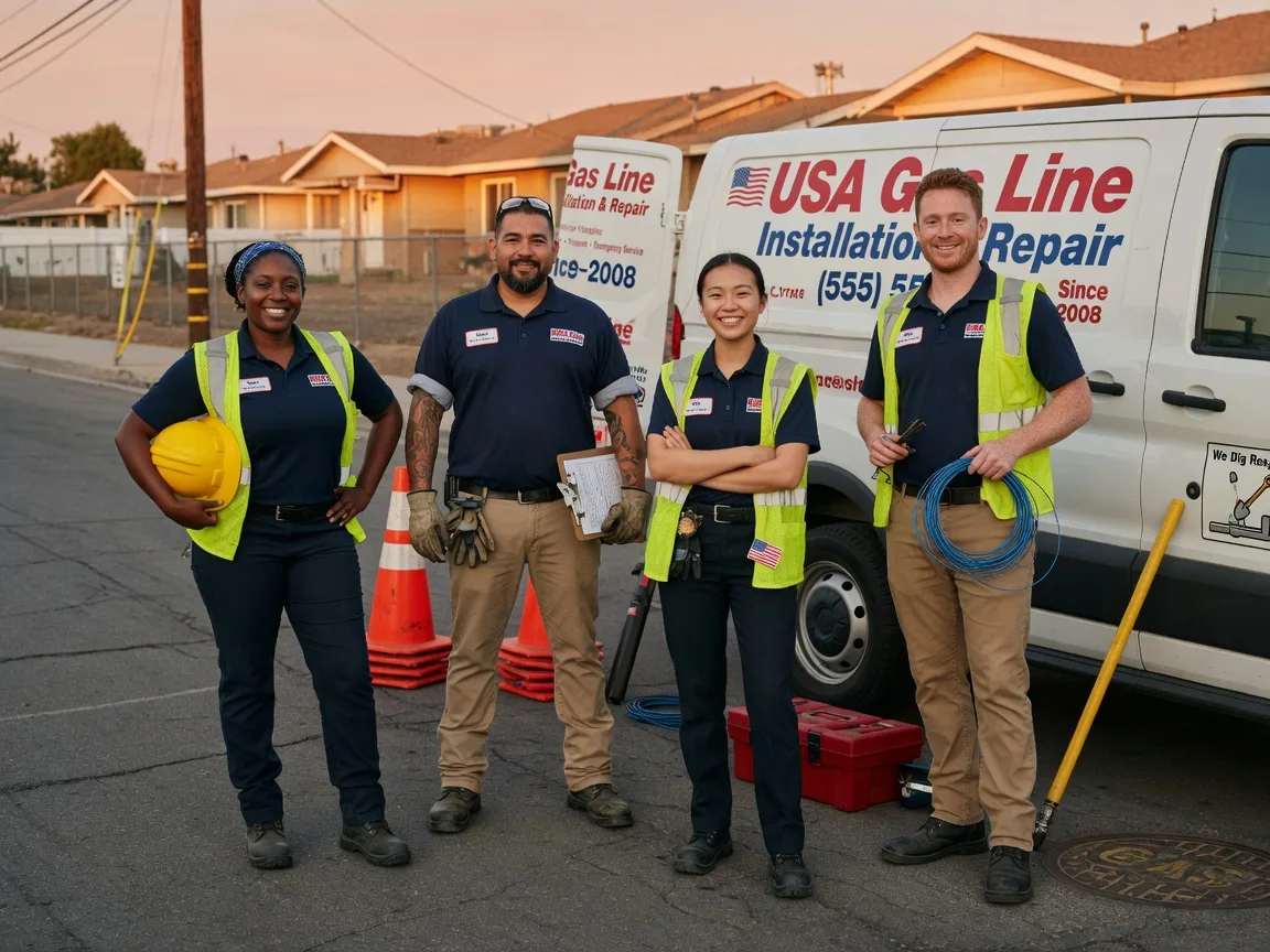 Gas Line Installation company in New Geneva, PA